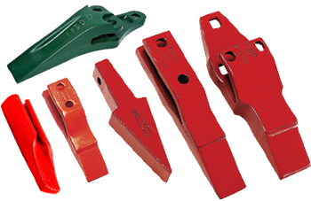 Dentes e unhas de escavadeira