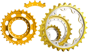 Rodas motrizes e segmentos